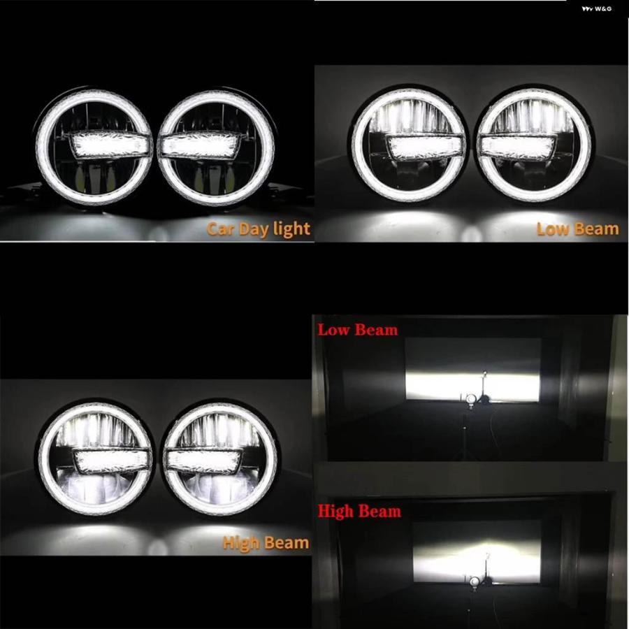 並行輸入品 バイク 7インチ LED ヘッドライト HALODRLランプ ハーレー ロッドファットボーイヘリテージソフテールスリムデラックススイッチ_4