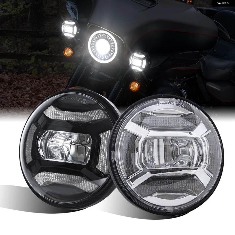 並行輸入品 ハーレー バイク ライト エレクトラグライド ソフテイル ファットボーイ ツーリングDOT 7インチモーター LED ヘッドライト 4.5_13