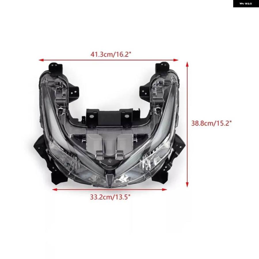 並行輸入品 オートバイ ヘッドライト ヤマハ NVX155 AEROX155 AERON125 V2 2015-2019 カスタム フロントランプの画像