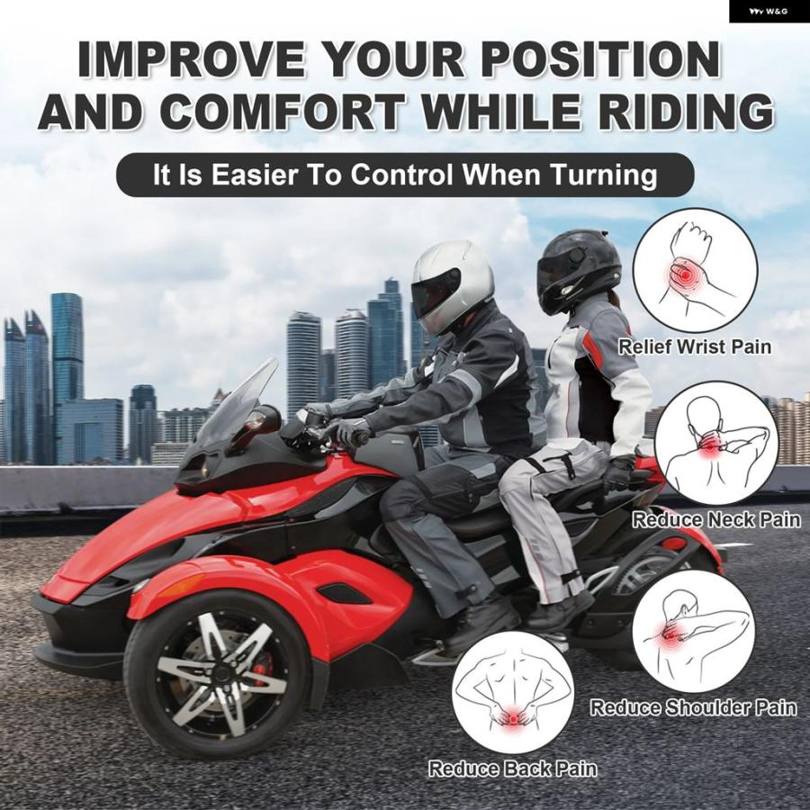 ブランド登録なし - 並行輸入品 リーチ CAN AM SPYDER RS RS-S GS 2008-2012 手持ち部分赤ちょうちん ライザー 1-1/8in プルバックライザーキット