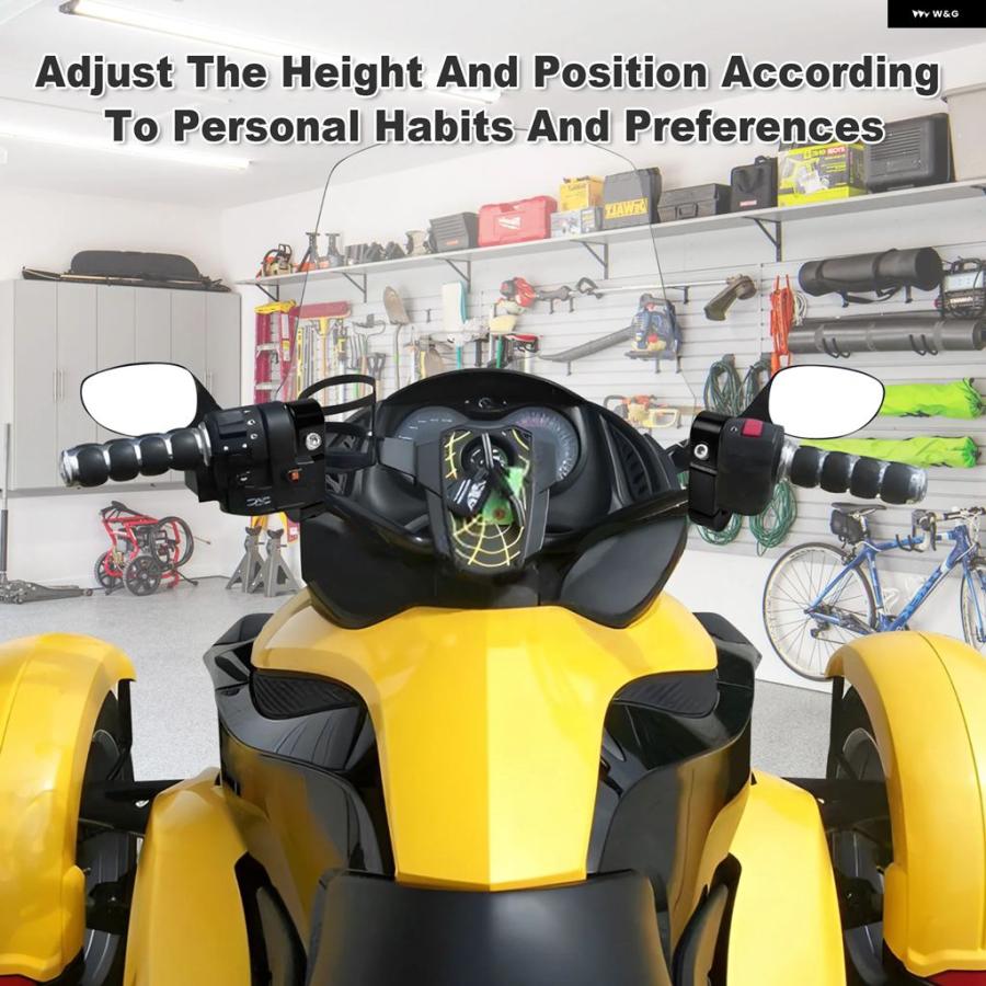 ブランド登録なし - 並行輸入品 リーチ CAN AM SPYDER RS RS-S GS 2008-2012 手持ち部分赤ちょうちん ライザー 1-1/8in プルバックライザーキット
