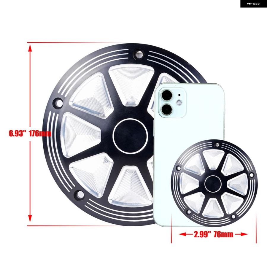 ブランド登録なし - 並行輸入品 5穴 自動二輪車 ダービータイミング 発動機 クラッチサイドカバー ハーレー ソフテイル ファットボーイ ロードキング ストリートグライド ダイナ