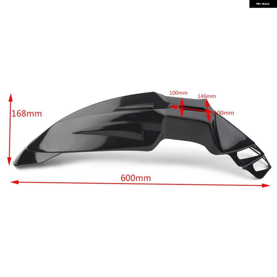 ブランド登録なし - 並行輸入品 ABS 自動二輪車 フロントマッド 下げ翼 どろ除けかばい立て マッドガード ホンダ ヤマハ ダート 自動二輪車