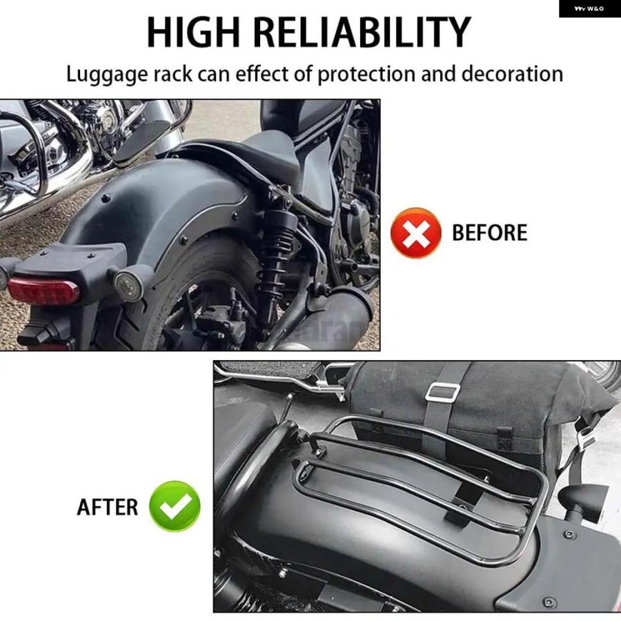 ブランド登録なし - 並行輸入品 ホンダ /500 CMX300 CMX500 2017-2021 自動二輪車 ソリッドバーリアシー 貨物自動車 球歴 鉤括弧