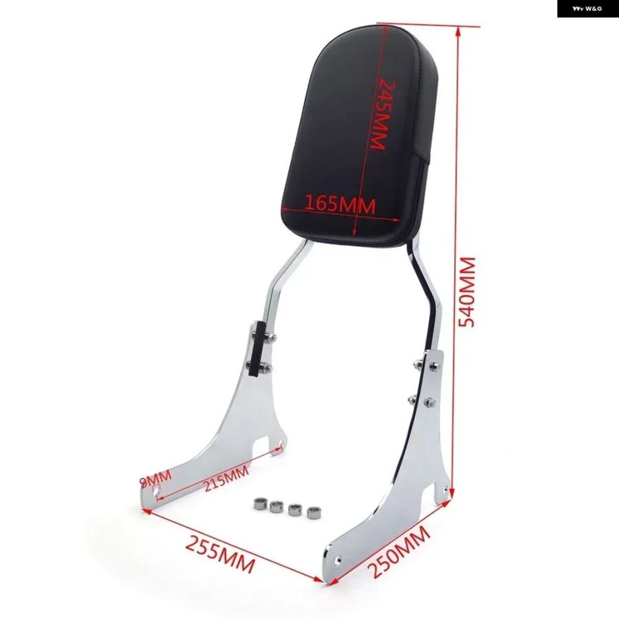 ブランド登録なし - 並行輸入品 自動二輪車 ひな型 バックレスト シーシーバー なめし革 パッド カワサキ 1996-2005 バルカン800 古典派音楽 D