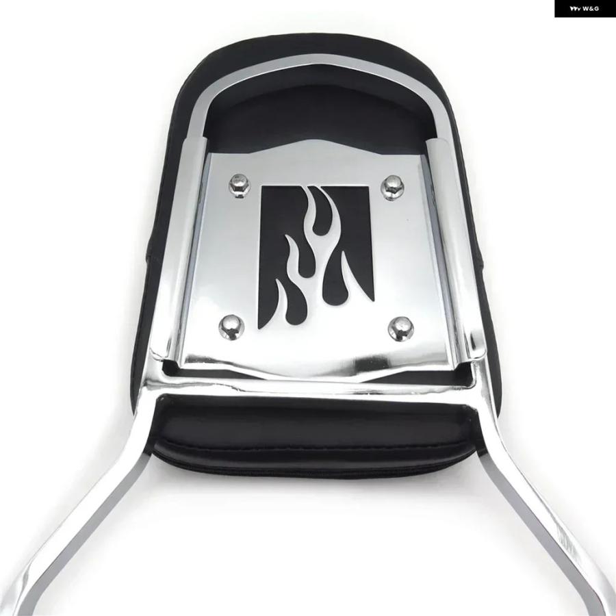 ブランド登録なし - 並行輸入品 自動二輪車 ひな型 バックレスト シーシーバー なめし革 パッド カワサキ 1996-2005 バルカン800 古典派音楽 D