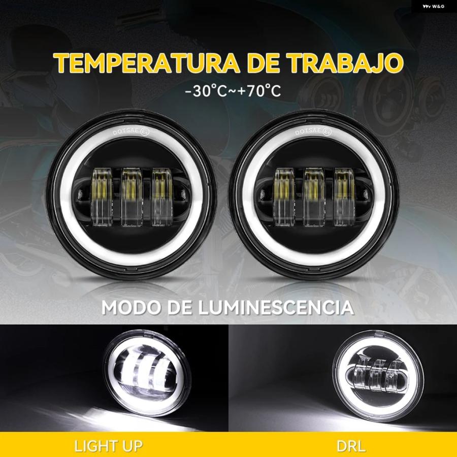 ブランド登録なし - 並行輸入品 1有りの実 4.5in 4 1/2in 自動二輪車 LED フォグランプ ヤマハ 古典派音楽 FLHR ロードキング ダイナ 4.5in LED フォグランプ