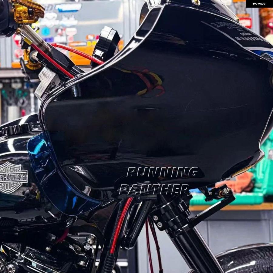 ブランド登録なし - 並行輸入品 ハーレー ダビッドソン ツーリング ロードグライド 特別 FLTRX 2015 - 2022 8色押しひろげる 自動二輪車 サイドエアフロー ディフレクター
