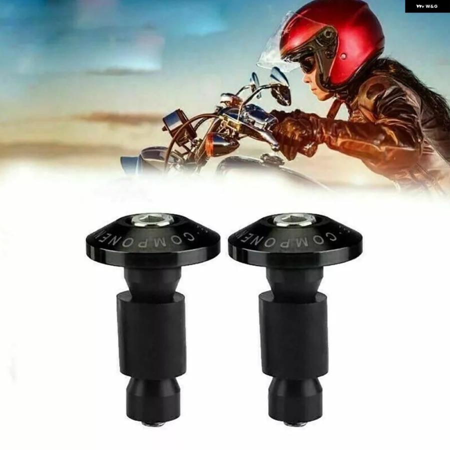 並行輸入品 バーエンド オートバイ バイク ハンドルバー エンド ウェイト ハンドルプラグ 2個セット | ブランド登録なし | 02