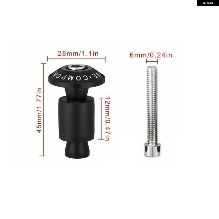 並行輸入品 バーエンド オートバイ バイク ハンドルバー エンド ウェイト ハンドルプラグ 2個セット | ブランド登録なし | 05