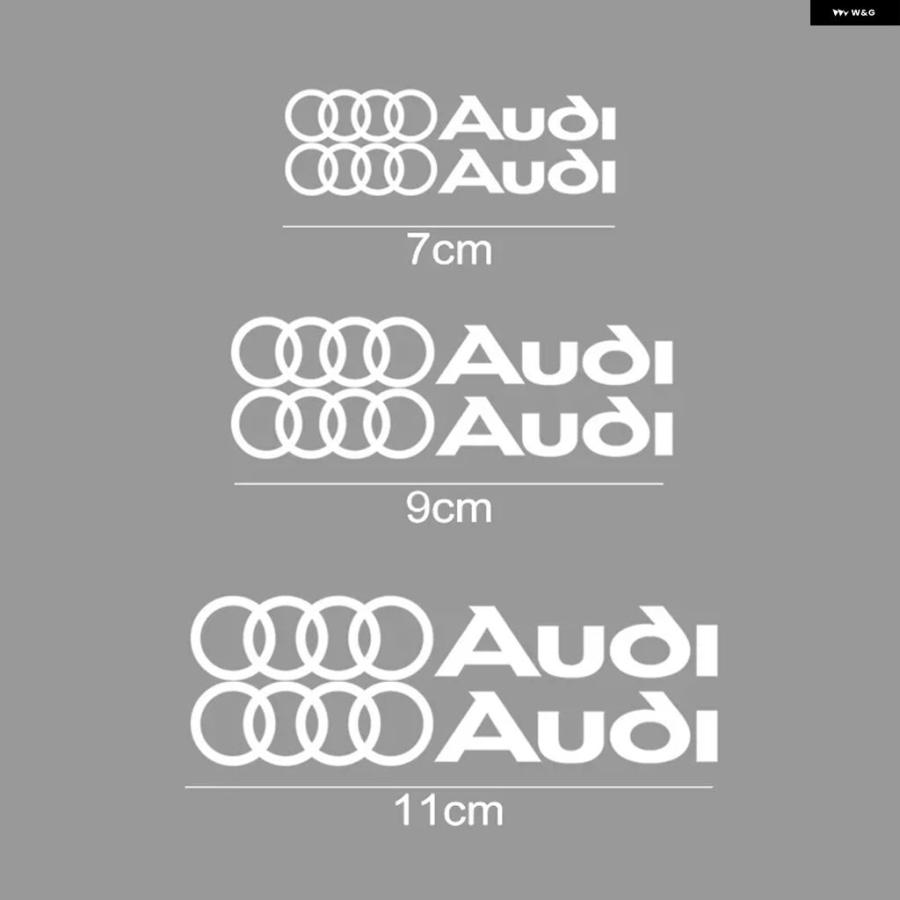 並行輸入品 アウディ A3 A4 A5 A6 A6L A7 A8 Q3 Q5 Q7 S3 カーホイールブレーキ キャリパー カバー デカール ビニールステッデコレーション 6個セット | ブランド登録なし | 05