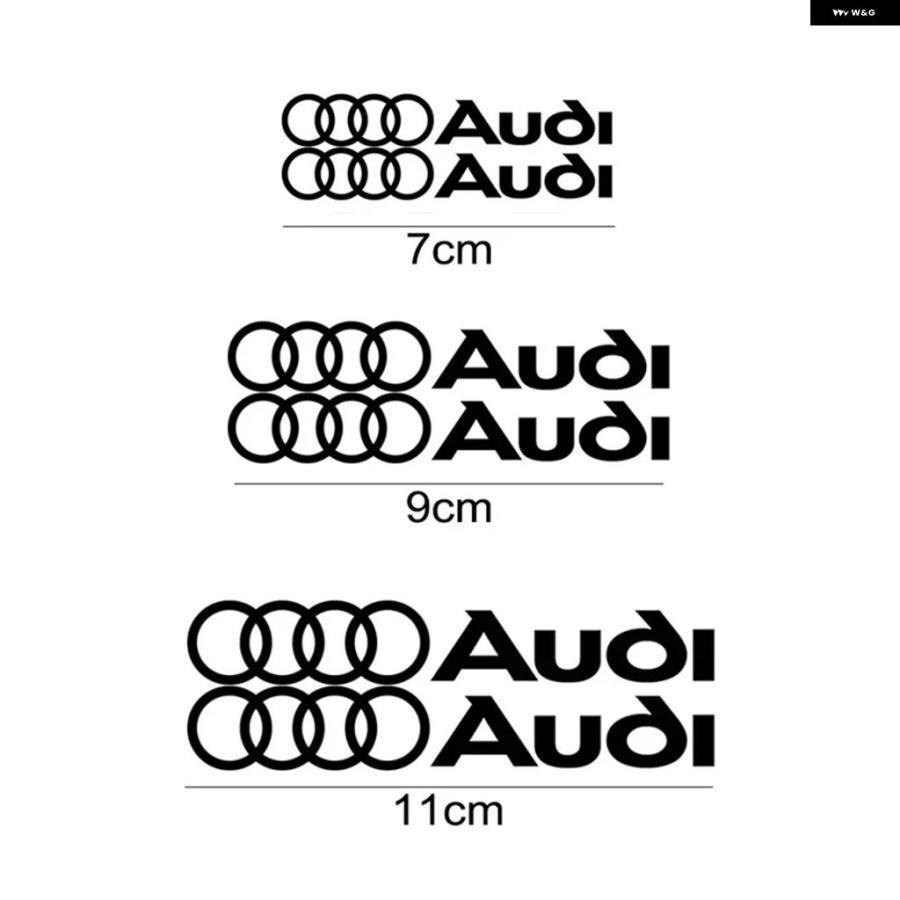 並行輸入品 アウディ A3 A4 A5 A6 A6L A7 A8 Q3 Q5 Q7 S3 カーホイールブレーキ キャリパー カバー デカール ビニールステッデコレーション 6個セット | ブランド登録なし | 06