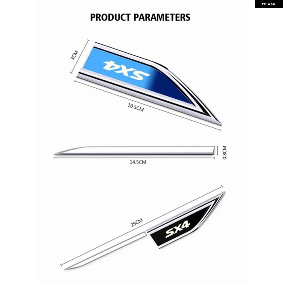 並行輸入品 スズキ S-CROSS SX4 キザシ用 サイドドアブレード カー ステッカー 2個セット | ブランド登録なし | 13