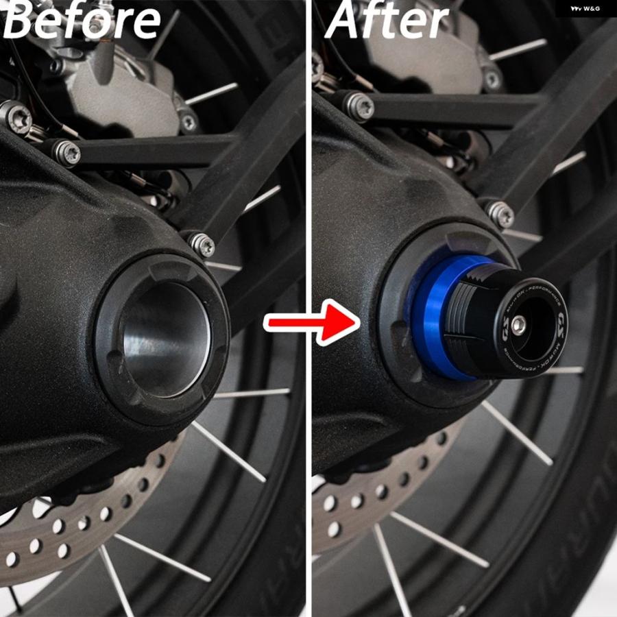並行輸入品 BMW ADV GS 1200 オートバイ フロントリア ホイール フォーク スライダー アクスル クラッシュ プロテクター R1200GS GS1200 | ブランド登録なし | 18