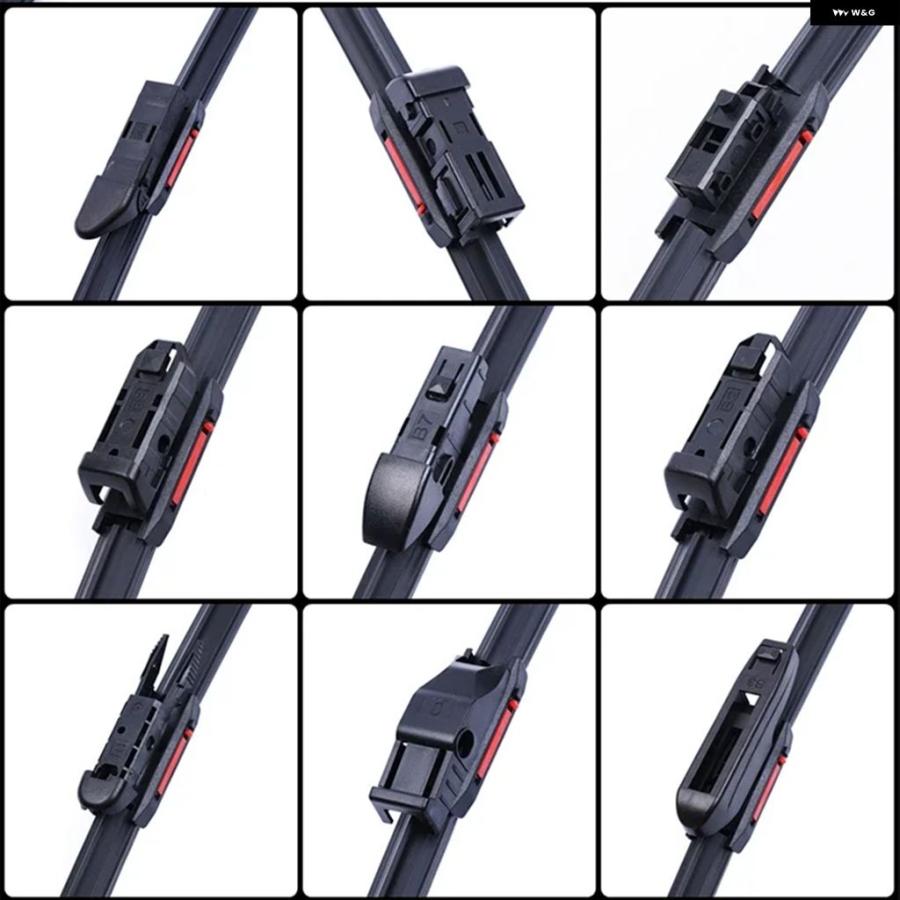 並行輸入品 車用 ダブル 層ゴム ワイパー ブレード用ハンドル インターフェース 画像に示されているように 本体ではなく 専用 2個 | ブランド登録なし | 14