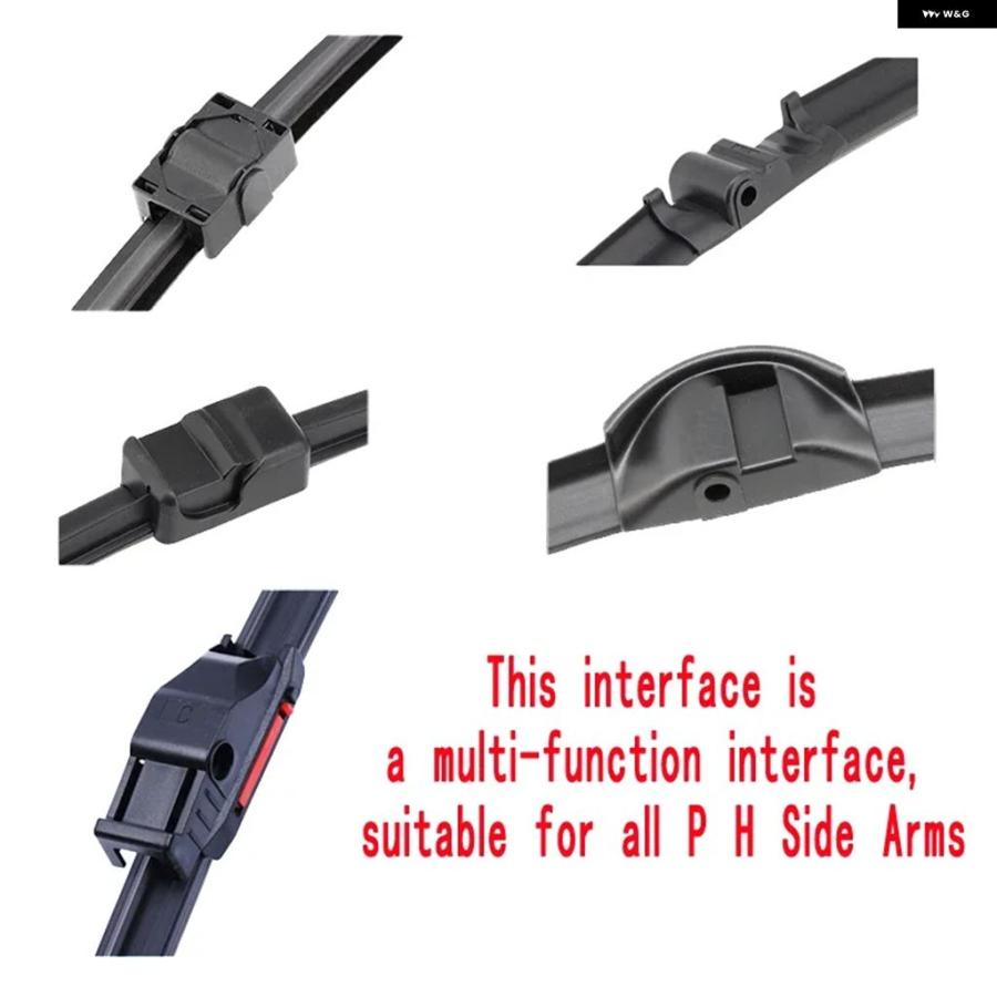 並行輸入品 車用 ダブル 層ゴム ワイパー ブレード用ハンドル インターフェース 画像に示されているように 本体ではなく 専用 2個 | ブランド登録なし | 15