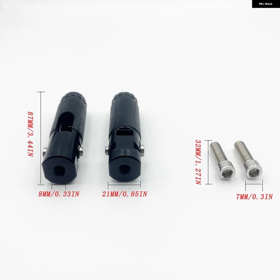 並行輸入品 M8 オートバイ バイク フットレスト フットペグ ペグ リア ペダル セット 2個 | ブランド登録なし | 06