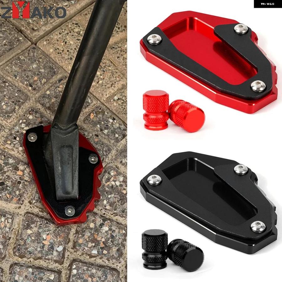 並行輸入品 ドゥカティ スクランブラー アイコン ダーク フル スロットル 1100 800 デザートスレッド用 バイク キック スタンド サイド パッド | ブランド登録なし