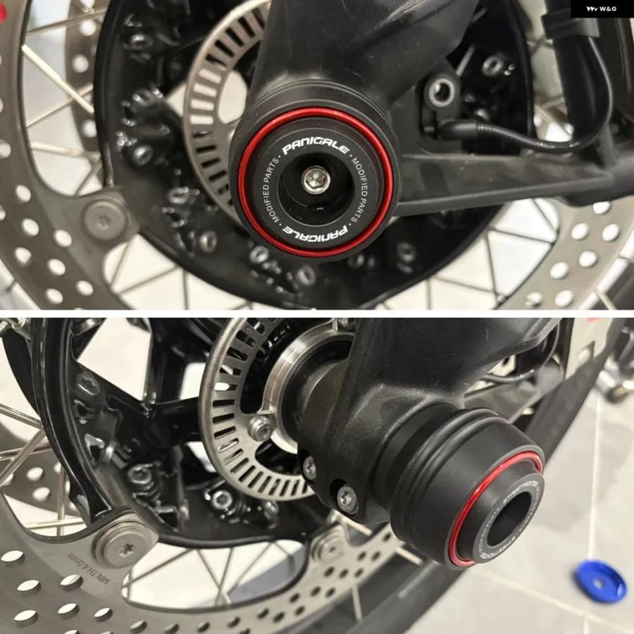 並行輸入品 ドゥカティ パニガーレ V2 S 2025 2026 V4 V4S V4R 959 ストリートファイター オートバイ フロントホイールアクスル フォーク プロテクター スイング | ブランド登録なし | 13