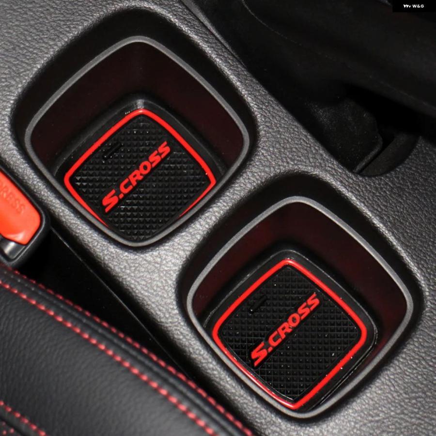 並行輸入品 スズキ SX4 S-CROSS S CROSS 滑り止め ゴムゲートスロットマットドア溝 パッド カップ クッション 車内マット 2014-2023 | ブランド登録なし | 07