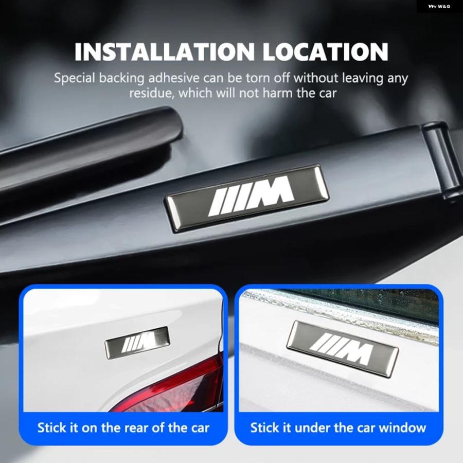 並行輸入品 BMW Mパフォーマンス アルピナ M3 M5 M6 X3 X4 X5 G20用 3Dメタルカー 装飾 ステッカー バッジ デカール インテリア | ブランド登録なし | 03