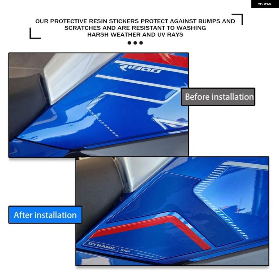 並行輸入品 2025 3D ジェル ステッカー プロテクション バイク タンク サイド デカール パッド R1300RT | ブランド登録なし | 04