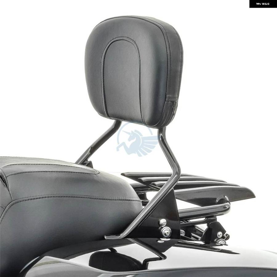 並行輸入品 ラックバックレスト シーシーバー ハーレー ツーリング ロードキング エレクトラ ストリートグライド CVO ウルトラ F_5
