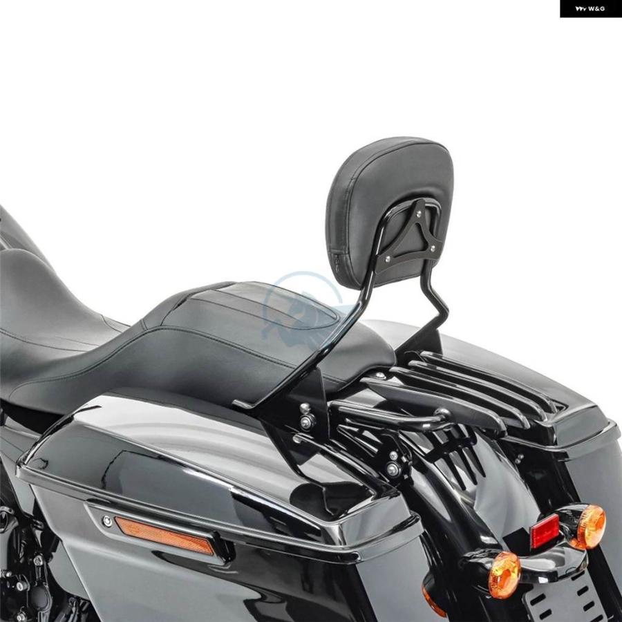 並行輸入品 ラックバックレスト シーシーバー ハーレー ツーリング ロードキング エレクトラ ストリートグライド CVO ウルトラ F_6