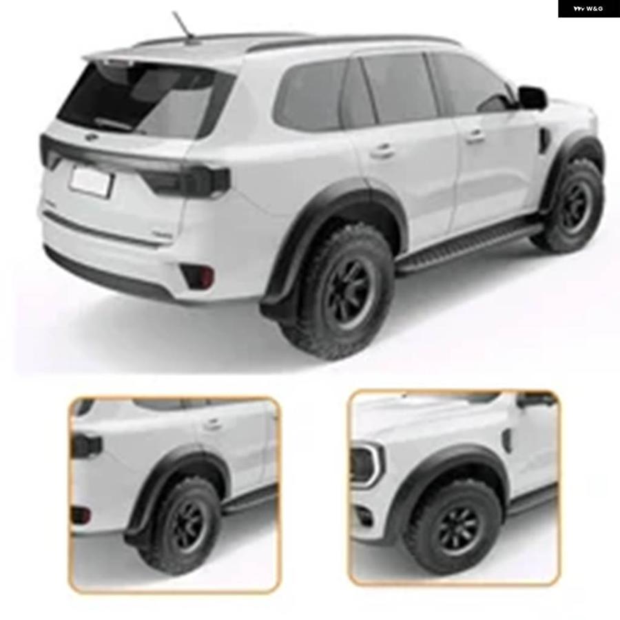 並行輸入品 ABSフェンダーフレア フォード エベレスト 2023 2024+ 次世代 4X4 SUV ホイールアーチ マッドガード 車用の画像
