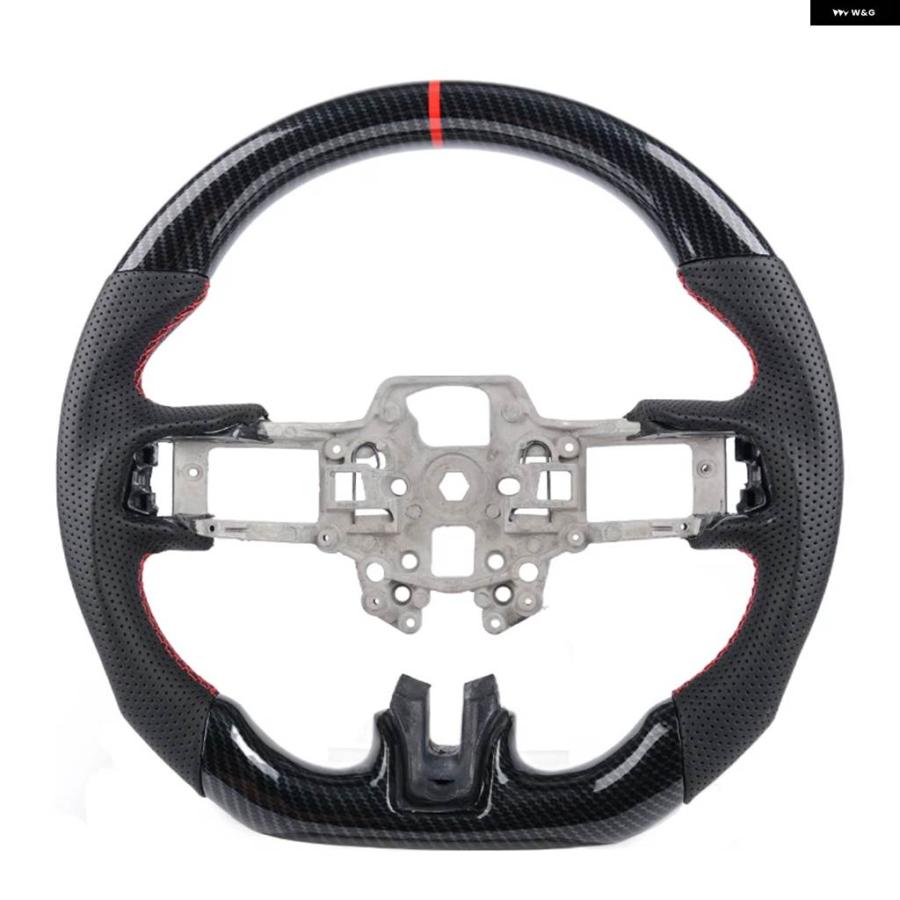 並行輸入品 フォード マスタング 2018 - 22 GT350 GT500 ハイドロディップ カーボンルック ステアリングホイール 車用の画像