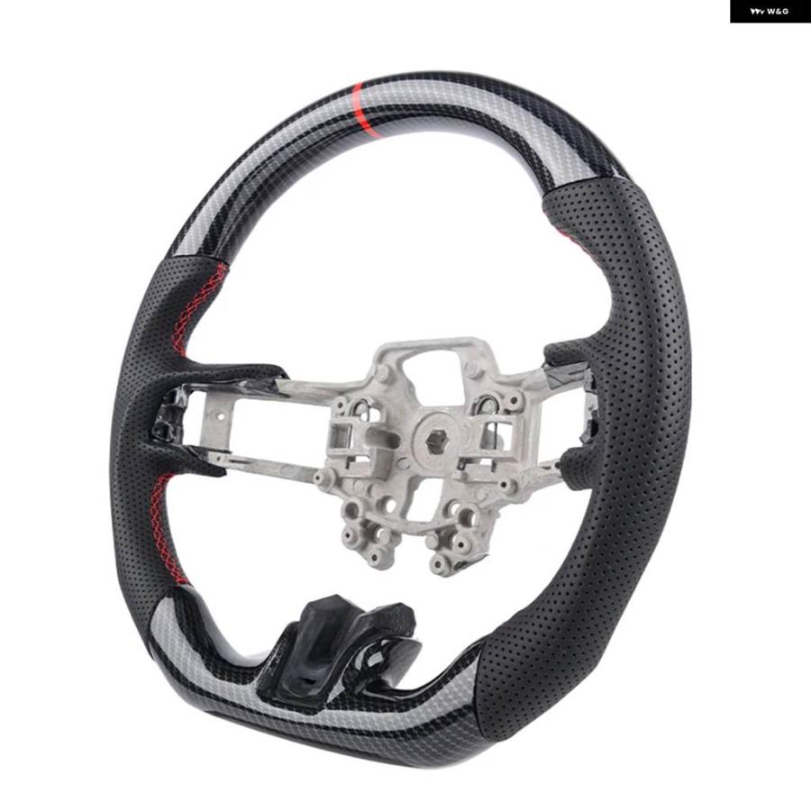 並行輸入品 フォード マスタング 2018 - 22 GT350 GT500 ハイドロディップ カーボンルック ステアリングホイール 車用の画像