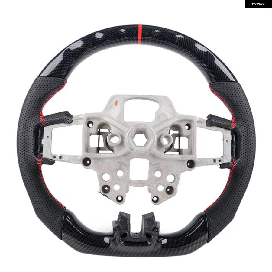 並行輸入品 フォード マスタング 2018 - 22 GT350 GT500 ハイドロディップ カーボンルック ステアリングホイール 車用の画像