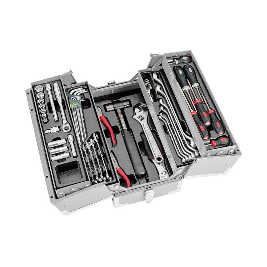 ツールセット 内容54点 ツールセット 車用工具 トネ Tone Sawazoom 内容54点 差込角9 5mm 3 8 Tsa3309sv シルバー