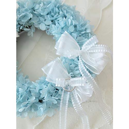 Lulu S ルルズ リース型のリングピロー サムシングブルー プリザーブド