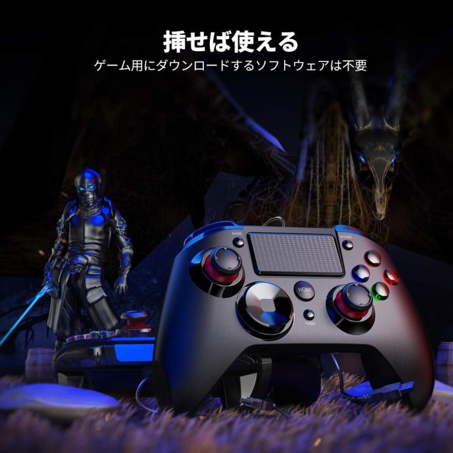 Ps4 コントローラー 有線 Pcゲームコントローラー Turbo連射機能 マイクスイッチ Hd振動 高耐久ボタン Ps3ゲームパッド 日本 Sawazoom 通販 Yahoo ショッピング