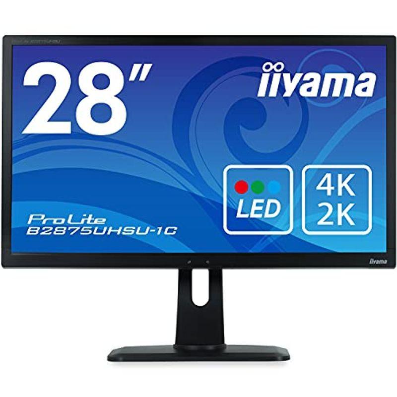 魅了 マウスコンピューター iiyama 28型4K モニター ディスプレイ(3840×2160/1ms/TN非光沢/DP,HDMI,DVI-D, ディスプレイ、モニター