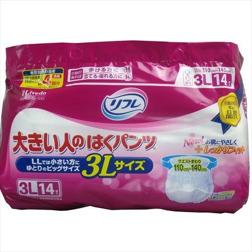 リフレ 大きい人の はくパンツ 3Lサイズ 14枚入 : あーるある