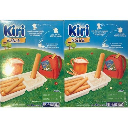 Kiri＆Stick キリクリームチーズディップとクラッカーの詰め合わせ （35gX8箱）2箱セット