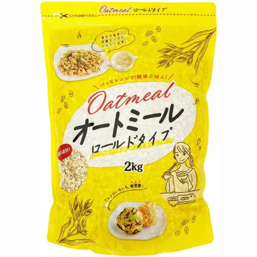 オートミール　２kg×１０袋　ロールドオーツ ROLLED OATS オートミール ロールドタイプ 2kg : あーるある - 通販