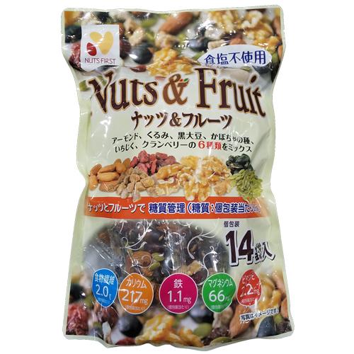 ハース 糖質管理 ナッツ&フルーツ 350g（25g×14袋） : あーる