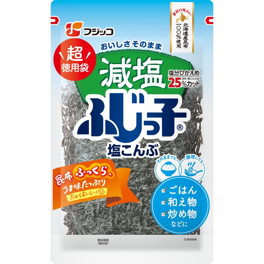フジッコ 減塩ふじっ子超徳用袋 120g ふじっ子 塩こんぶ 塩昆布 こんぶ おにぎり 漬物 おにぎりの具 : 業務用食品問屋アールズ ...