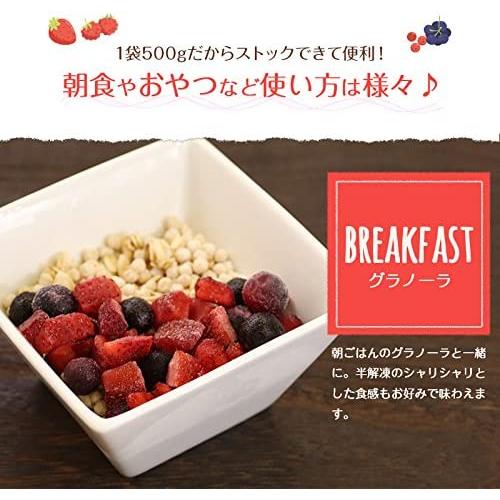 ミックスベリー 500g 3袋 フルーツ VeryBerry 冷凍 ノースイ 冷凍フルーツ 業務用 大容量 イチゴ ブルーベリー ラズベリー クランベリー 送料無料｜rs-food5｜06