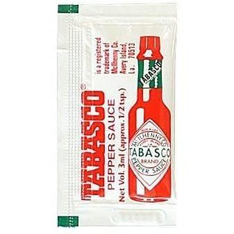 タバスコ TABASCO ミニパウチ 3ml 25袋 テイクアウト お弁当用 個包装
