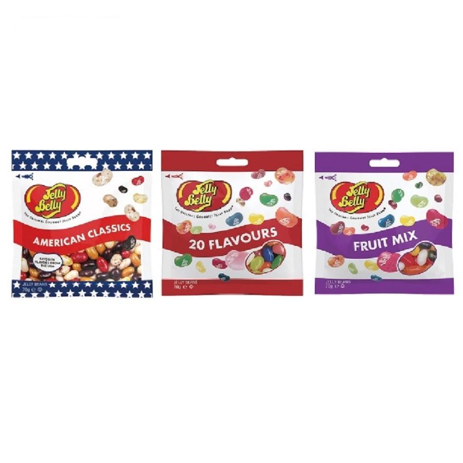 ジェリーベリー 70g 3袋 アメリカンクラシック フレーバーミックス フルーツミックス 3種から選べる Jelly Belly tomoe