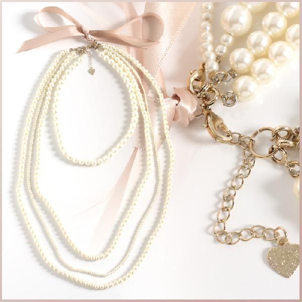 alice auaa パールベルトアクセサリー&ネックレスセット alice auaa 10連ビーズ ウエストベルト/ネックレス - メルカリ