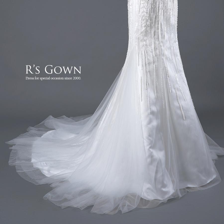 ワンショルダー マーメイドドレス ビーズ装飾 ワンショル 演奏会 結婚