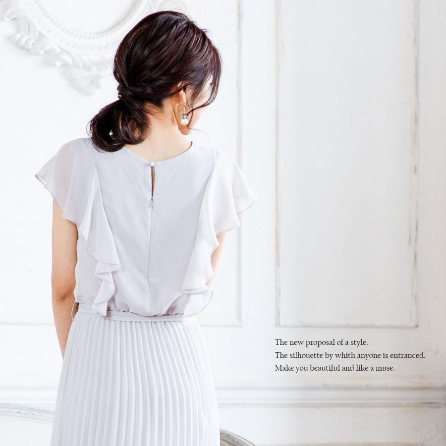 ワンピース プリーツ 結婚式 お呼ばれ 母親 フォーマル 黒 ネイビー カーキ 大きいサイズ M 5l 代 30代 40代 50代 Fd Fd パーティドレスはアールズガウン 通販 Yahoo ショッピング