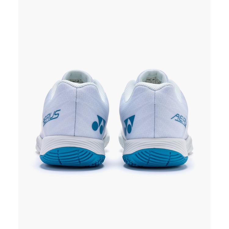 YONEX バドミントンシューズ エアラスZメン　ホワイト/ブルー ヨネックス) YONEX バドミントンシューズ パワークッションエアラスZ