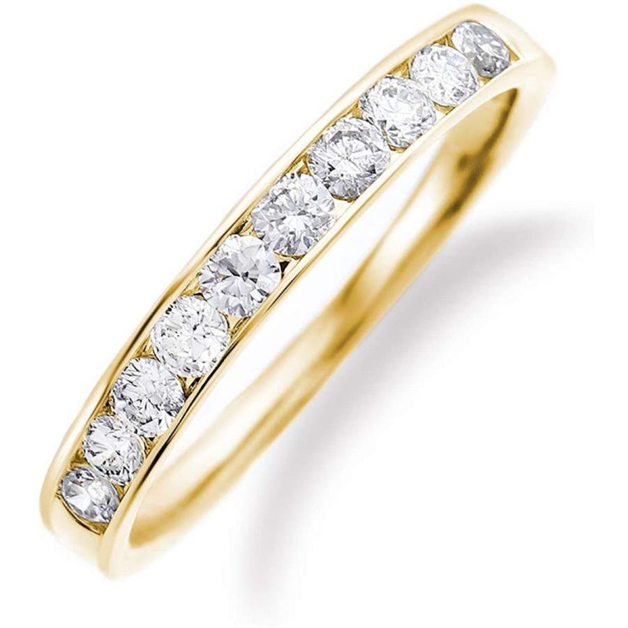 新作モデル Legan レガン ハーフ エタニティリング レール留 指輪 9号 ダイヤモンド 0 3ct 10粒 K18ygイエローゴールド 新品 Tratabrasil Org Br