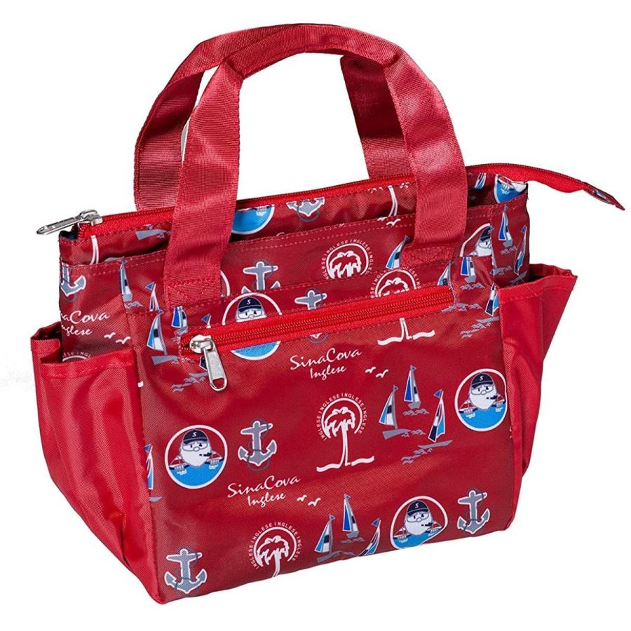 あーるずねっと 手さげバッグ カートバッグ ゴルフ用バッグ シナコバ ラウンドバッグ 内ポケット ポリエステル Sina サイドポケット マリン Cova 手さげバッグ 内ポケット トートバッグ